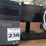 LOTE 236 - 01 CPU, 01 TECLADO E 01 MONITOR. (NO ESTADO) ATENÇÃO! FAZER A VISITAÇÃO ANTES DE ARREMATAR, NÃO SABEMOS SE FUNCIONA. LEILÃO NÃO TEM GARANTIA E NEM DEVOLUÇÃO, SUJEITO A POSSÍVEIS AVARIAS VISÍVEIS/OCULTAS E/OU AUSÊNCIA DE COMPONENTES.