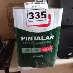 LOTE 335 - 01 LATA DE TINTA IQUINE PINTALAR FOSCO AVELUDADO 18L COR VERDE PISCINA. (NO ESTADO) ATENÇÃO! FAZER A VISITAÇÃO ANTES DE ARREMATAR, NÃO SABEMOS SE FUNCIONA. LEILÃO NÃO TEM GARANTIA E NEM DEVOLUÇÃO, SUJEITO A POSSÍVEIS AVARIAS VISÍVEIS/OCULTAS E/OU AUSÊNCIA DE COMPONENTES.