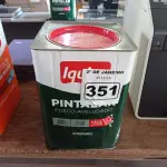 LOTE 351 - 01 LATA DE TINTA IQUINE PINTALAR FOSCO AVELUDADO 18L COR VERDE PISCINA. (NO ESTADO) ATENÇÃO! FAZER A VISITAÇÃO ANTES DE ARREMATAR, NÃO SABEMOS SE FUNCIONA. LEILÃO NÃO TEM GARANTIA E NEM DEVOLUÇÃO, SUJEITO A POSSÍVEIS AVARIAS VISÍVEIS/OCULTAS E/OU AUSÊNCIA DE COMPONENTES.