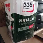 LOTE 335 - 01 LATA DE TINTA IQUINE PINTALAR FOSCO AVELUDADO 18L COR VERDE PISCINA. (NO ESTADO) ATENÇÃO! FAZER A VISITAÇÃO ANTES DE ARREMATAR, NÃO SABEMOS SE FUNCIONA. LEILÃO NÃO TEM GARANTIA E NEM DEVOLUÇÃO, SUJEITO A POSSÍVEIS AVARIAS VISÍVEIS/OCULTAS E/OU AUSÊNCIA DE COMPONENTES.