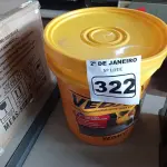 LOTE 322 - 01 BALDE DE VEDACIT, ADITIVO IMPERMEABILIZANTE PARA CONCRETOS E ARGAMASSAS 18L. (NO ESTADO) ATENÇÃO! FAZER A VISITAÇÃO ANTES DE ARREMATAR, NÃO SABEMOS SE FUNCIONA. LEILÃO NÃO TEM GARANTIA E NEM DEVOLUÇÃO, SUJEITO A POSSÍVEIS AVARIAS VISÍVEIS/OCULTAS E/OU AUSÊNCIA DE COMPONENTES.