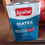 LOTE 222 - 01 LATA DE TINTA IQUINE DIATEX PINTA MAIS 18L FOSCO BASE “P”. (NO ESTADO) ATENÇÃO! FAZER A VISITAÇÃO ANTES DE ARREMATAR, NÃO SABEMOS SE FUNCIONA. LEILÃO NÃO TEM GARANTIA E NEM DEVOLUÇÃO, SUJEITO A POSSÍVEIS AVARIAS VISÍVEIS/OCULTAS E/OU AUSÊNCIA DE COMPONENTES.