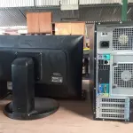 LOTE 443 - 01 CPU, 01 TECLADO E 01 MONITOR. (NO ESTADO) ATENÇÃO! FAZER A VISITAÇÃO ANTES DE ARREMATAR, NÃO SABEMOS SE FUNCIONA. LEILÃO NÃO TEM GARANTIA E NEM DEVOLUÇÃO, SUJEITO A POSSÍVEIS AVARIAS VISÍVEIS/OCULTAS E/OU AUSÊNCIA DE COMPONENTES.