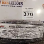 LOTE 370 - 01 ROLO DE CABO FLEXÍVEL 100M 1X2,5MM NA COR PRETA (NOVO). (NO ESTADO) ATENÇÃO! FAZER A VISITAÇÃO ANTES DE ARREMATAR, NÃO SABEMOS SE FUNCIONA. LEILÃO NÃO TEM GARANTIA E NEM DEVOLUÇÃO, SUJEITO A POSSÍVEIS AVARIAS VISÍVEIS/OCULTAS E/OU AUSÊNCIA DE COMPONENTES.