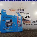 LOTE 343 - 01 COMPRESSOR DE AR PORTÁTIL DC 12V. (NO ESTADO) ATENÇÃO! FAZER A VISITAÇÃO ANTES DE ARREMATAR, NÃO SABEMOS SE FUNCIONA. LEILÃO NÃO TEM GARANTIA E NEM DEVOLUÇÃO, SUJEITO A POSSÍVEIS AVARIAS VISÍVEIS/OCULTAS E/OU AUSÊNCIA DE COMPONENTES.