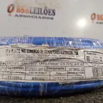LOTE 170 - 01 ROLO DE CABO FLEXÍVEL 100M 1X10MM NA COR AZUL(NOVO). (NO ESTADO) ATENÇÃO! FAZER A VISITAÇÃO ANTES DE ARREMATAR, NÃO SABEMOS SE FUNCIONA. LEILÃO NÃO TEM GARANTIA E NEM DEVOLUÇÃO, SUJEITO A POSSÍVEIS AVARIAS VISÍVEIS/OCULTAS E/OU AUSÊNCIA DE COMPONENTES.