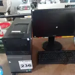 LOTE 236 - 01 CPU, 01 TECLADO E 01 MONITOR. (NO ESTADO) ATENÇÃO! FAZER A VISITAÇÃO ANTES DE ARREMATAR, NÃO SABEMOS SE FUNCIONA. LEILÃO NÃO TEM GARANTIA E NEM DEVOLUÇÃO, SUJEITO A POSSÍVEIS AVARIAS VISÍVEIS/OCULTAS E/OU AUSÊNCIA DE COMPONENTES.