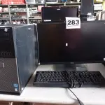 LOTE 283 - 01 CPU, 01 TECLADO E 01 MONITOR. (NO ESTADO) ATENÇÃO! FAZER A VISITAÇÃO ANTES DE ARREMATAR, NÃO SABEMOS SE FUNCIONA. LEILÃO NÃO TEM GARANTIA E NEM DEVOLUÇÃO, SUJEITO A POSSÍVEIS AVARIAS VISÍVEIS/OCULTAS E/OU AUSÊNCIA DE COMPONENTES.
