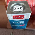 LOTE 222 - 01 LATA DE TINTA IQUINE DIATEX PINTA MAIS 18L FOSCO BASE “P”. (NO ESTADO) ATENÇÃO! FAZER A VISITAÇÃO ANTES DE ARREMATAR, NÃO SABEMOS SE FUNCIONA. LEILÃO NÃO TEM GARANTIA E NEM DEVOLUÇÃO, SUJEITO A POSSÍVEIS AVARIAS VISÍVEIS/OCULTAS E/OU AUSÊNCIA DE COMPONENTES.