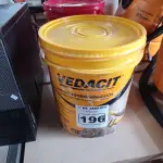 LOTE 196 - 01 BALDE DE VEDACIT, ADITIVO IMPERMEABILIZANTE PARA CONCRETOS E ARGAMASSAS 18L. (NO ESTADO) ATENÇÃO! FAZER A VISITAÇÃO ANTES DE ARREMATAR, NÃO SABEMOS SE FUNCIONA. LEILÃO NÃO TEM GARANTIA E NEM DEVOLUÇÃO, SUJEITO A POSSÍVEIS AVARIAS VISÍVEIS/OCULTAS E/OU AUSÊNCIA DE COMPONENTES.