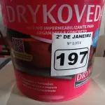 LOTE 197 - 01 ADITIVO IPERMEABILIZANTE PARA ARGAMASSA E CONCRETO MARCA DRIKOVEDA 18L. (NO ESTADO) ATENÇÃO! FAZER A VISITAÇÃO ANTES DE ARREMATAR, NÃO SABEMOS SE FUNCIONA. LEILÃO NÃO TEM GARANTIA E NEM DEVOLUÇÃO, SUJEITO A POSSÍVEIS AVARIAS VISÍVEIS/OCULTAS E/OU AUSÊNCIA DE COMPONENTES.