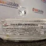 LOTE 300 - 01 ROLO DE CABO FLEXÍVEL 100M 1X4,00MM BRANCO. (NOVO) (NO ESTADO) ATENÇÃO! FAZER A VISITAÇÃO ANTES DE ARREMATAR, NÃO SABEMOS SE FUNCIONA. LEILÃO NÃO TEM GARANTIA E NEM DEVOLUÇÃO, SUJEITO A POSSÍVEIS AVARIAS VISÍVEIS/OCULTAS E/OU AUSÊNCIA DE COMPONENTES.