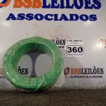 LOTE 360 - 01 ROLO DE CABO FLEXÍVEL 100M 1X4MM NA COR VERDE(NOVO). (NO ESTADO) ATENÇÃO! FAZER A VISITAÇÃO ANTES DE ARREMATAR, NÃO SABEMOS SE FUNCIONA. LEILÃO NÃO TEM GARANTIA E NEM DEVOLUÇÃO, SUJEITO A POSSÍVEIS AVARIAS VISÍVEIS/OCULTAS E/OU AUSÊNCIA DE COMPONENTES.