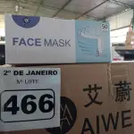 LOTE 466 - 01 CAIXA COM APROXIMADAMENTE 2.000 MASCARAS DESCARTÁVEIS VARIADAS. (NO ESTADO) ATENÇÃO! FAZER A VISITAÇÃO ANTES DE ARREMATAR, NÃO SABEMOS SE FUNCIONA. LEILÃO NÃO TEM GARANTIA E NEM DEVOLUÇÃO, SUJEITO A POSSÍVEIS AVARIAS VISÍVEIS/OCULTAS E/OU AUSÊNCIA DE COMPONENTES.