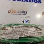 LOTE 190 - 01 ROLO DE CABO FLEXÍVEL 100M 1X4MM NA COR VERDE(NOVO). (NO ESTADO) ATENÇÃO! FAZER A VISITAÇÃO ANTES DE ARREMATAR, NÃO SABEMOS SE FUNCIONA. LEILÃO NÃO TEM GARANTIA E NEM DEVOLUÇÃO, SUJEITO A POSSÍVEIS AVARIAS VISÍVEIS/OCULTAS E/OU AUSÊNCIA DE COMPONENTES.