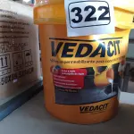 LOTE 322 - 01 BALDE DE VEDACIT, ADITIVO IMPERMEABILIZANTE PARA CONCRETOS E ARGAMASSAS 18L. (NO ESTADO) ATENÇÃO! FAZER A VISITAÇÃO ANTES DE ARREMATAR, NÃO SABEMOS SE FUNCIONA. LEILÃO NÃO TEM GARANTIA E NEM DEVOLUÇÃO, SUJEITO A POSSÍVEIS AVARIAS VISÍVEIS/OCULTAS E/OU AUSÊNCIA DE COMPONENTES.