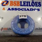 LOTE 270 - 01 ROLO DE CABO FLEXÍVEL 100M 1X10MM NA COR AZUL(NOVO). (NO ESTADO) ATENÇÃO! FAZER A VISITAÇÃO ANTES DE ARREMATAR, NÃO SABEMOS SE FUNCIONA. LEILÃO NÃO TEM GARANTIA E NEM DEVOLUÇÃO, SUJEITO A POSSÍVEIS AVARIAS VISÍVEIS/OCULTAS E/OU AUSÊNCIA DE COMPONENTES.