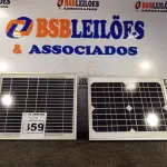 LOTE 359 - 02 PAINÉIS SOLARES 18V 10W.  (NO ESTADO) ATENÇÃO! FAZER A VISITAÇÃO ANTES DE ARREMATAR, NÃO SABEMOS SE FUNCIONA. LEILÃO NÃO TEM GARANTIA E NEM DEVOLUÇÃO, SUJEITO A POSSÍVEIS AVARIAS VISÍVEIS/OCULTAS E/OU AUSÊNCIA DE COMPONENTES.