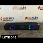 LOTE 042 - 01 CAIXA DE SOM TAMANHO G NA COR PRETA ( NOVO ) ( NO ESTADO )