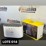 LOTE 014 - 01 UMIDIFICADOR DE AR E AROMATIZADOR COM LED MULTICORES( NOVO ) ( NO ESTADO )