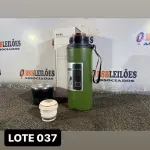 LOTE 037 - 01 GARRAFA TÉRMICA MILITAR 800ML( NOVO ) ( NO ESTADO )