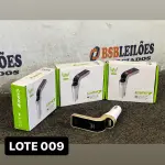 LOTE 009 - 03 CARREGADORES VEICULARES FASTCHARGERS COM USB E BLUETOOTH( NOVO ) ( NO ESTADO )
