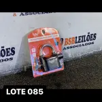LOTE 085 - 01 CADEADO ELETRÔNICO TAMANHO GG PARA MOTO E BICICLETA ( NOVO ) ( NO ESTADO )