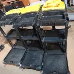 LOTE 496 - 03 CARRINHOS PARA LIMPEZA INDUSTRIAL INCOMPLETO. (NO ESTADO) ATENÇÃO! FAZER A VISITAÇÃO ANTES DE ARREMATAR, NÃO SABEMOS SE FUNCIONA. LEILÃO NÃO TEM GARANTIA E NEM DEVOLUÇÃO, SUJEITO A POSSÍVEIS AVARIAS VISÍVEIS/OCULTAS E/OU AUSÊNCIA DE COMPONENTES.