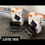 LOTE 100 - 02 FONES DE OUVIDO BLUETOOTH COM VISOR DIGITAL E INDICADOR DE LED ( NOVO ) ( NO ESTADO )