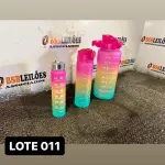 LOTE 011 - 01 KIT COM 3 GARRAFAS DE TAMANHOS DISTINTOS( NOVO ) ( NO ESTADO )