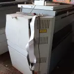LOTE 556 - 01 SUCATA DE MAQUINÁRIO GRÁFICO. (NO ESTADO, LEILÃO NÃO TEM GARANTIA E NEM DEVOLUÇÃO, SUJEITO A POSSÍVEIS AVARIAS VISÍVEIS/OCULTAS E/OU AUSÊNCIA DE COMPONENTES).