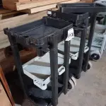 LOTE 513 - 02 CARRINHOS PARA LIMPEZA INDUSTRIAL INCOMPLETO. (NO ESTADO) ATENÇÃO! FAZER A VISITAÇÃO ANTES DE ARREMATAR, NÃO SABEMOS SE FUNCIONA. LEILÃO NÃO TEM GARANTIA E NEM DEVOLUÇÃO, SUJEITO A POSSÍVEIS AVARIAS VISÍVEIS/OCULTAS E/OU AUSÊNCIA DE COMPONENTES.