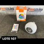 LOTE 107 - 01 LAMPADA DE LED COM CONTROLE PARA FESTA ( NOVO ) ( NO ESTADO )