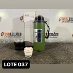LOTE 037 - 01 GARRAFA TÉRMICA MILITAR 800ML( NOVO ) ( NO ESTADO )