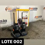 LOTE 002 - 01 KIT RÁDIO COMUNICADOR( NOVO ) ( NO ESTADO )