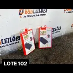 LOTE 102 - 02 POWERBANKS DE 5.000MAH  PORTATEIS ( NOVO ) ( NO ESTADO )