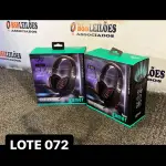 LOTE 072 - 02 FONES HEADSET BLUETOOTH TAMANHO G ( NOVO ) ( NO ESTADO )