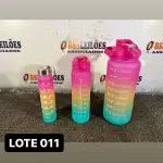 LOTE 011 - 01 KIT COM 3 GARRAFAS DE TAMANHOS DISTINTOS( NOVO ) ( NO ESTADO )