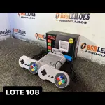 LOTE 108 - 01 VIDEOGAME RETRÔ COM 600 JOGOS ( NOVO ) ( NO ESTADO )