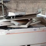 LOTE 503 - 01 SUCATA DE MAQUINÁRIO GRÁFICO. (NO ESTADO, LEILÃO NÃO TEM GARANTIA E NEM DEVOLUÇÃO, SUJEITO A POSSÍVEIS AVARIAS VISÍVEIS/OCULTAS E/OU AUSÊNCIA DE COMPONENTES).