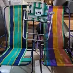 LOTE 073 - 03 CADEIRA DE PRAIA DOBRÁVEL (NO ESTADO, NÃO SABEMOS SE FUNCIONA. LEILÃO NÃO TEM GARANTIA E NEM DEVOLUÇÃO).
