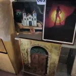 LOTE 065 - 03 QUADROS COM PINTURA A MÃO (NO ESTADO, NÃO SABEMOS SE FUNCIONA. LEILÃO NÃO TEM GARANTIA E NEM DEVOLUÇÃO).