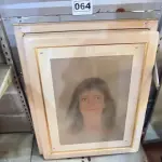 LOTE 064 - 02 QUADROS COM PINTURA A MÃO (NO ESTADO, NÃO SABEMOS SE FUNCIONA. LEILÃO NÃO TEM GARANTIA E NEM DEVOLUÇÃO).