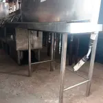 LOTE 103 - 01 CHOPEIRA 04 BICOS COM AVARIAS NA SERPENTINA EM INOX.(NO ESTADO, NÃO SABEMOS SE FUNCIONA. LEILÃO NÃO TEM GARANTIA E NEM DEVOLUÇÃO).
