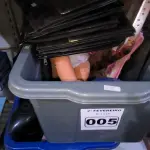 LOTE 005 - 01 LOTE COM BRINQUEDOS ,PASTAS ,GARRAFA DE CAFÉ ,E CONTROLES DE VÍDEO GAME(NO ESTADO, NÃO SABEMOS SE FUNCIONA. LEILÃO NÃO TEM GARANTIA E NEM DEVOLUÇÃO).