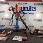 LOTE 019 - 01 NARGUILÉ COM ACESSÓRIOS (NO ESTADO, NÃO SABEMOS SE FUNCIONA. LEILÃO NÃO TEM GARANTIA E NEM DEVOLUÇÃO).