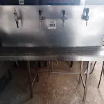 LOTE 103 - 01 CHOPEIRA 04 BICOS COM AVARIAS NA SERPENTINA EM INOX.(NO ESTADO, NÃO SABEMOS SE FUNCIONA. LEILÃO NÃO TEM GARANTIA E NEM DEVOLUÇÃO).