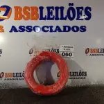 LOTE 060 - 01 ROLO DE CABO FLEXÍVEL 100M 1X4MM NA COR VERMELHA (NOVO). (NO ESTADO) ATENÇÃO! FAZER A VISITAÇÃO ANTES DE ARREMATAR, NÃO SABEMOS SE FUNCIONA. LEILÃO NÃO TEM GARANTIA E NEM DEVOLUÇÃO, SUJEITO A POSSÍVEIS AVARIAS VISÍVEIS/OCULTAS E/OU AUSÊNCIA DE COMPONENTES.