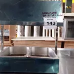 LOTE 143 - 01 AQUECEDOR DE BATATAS COM 02 CUBAS E 02 LÂMPADAS DE INFRAVERMELHO PARA SECAGEM. (NOVO)(NO ESTADO. LEILÃO NÃO TEM GARANTIA E NEM DEVOLUÇÃO).