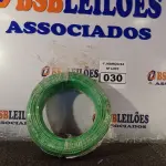 LOTE 030 - 01 ROLO DE CABO FLEXÍVEL 100M 1X4MM NA COR VERDE (NOVO). (NO ESTADO) ATENÇÃO! FAZER A VISITAÇÃO ANTES DE ARREMATAR, NÃO SABEMOS SE FUNCIONA. LEILÃO NÃO TEM GARANTIA E NEM DEVOLUÇÃO, SUJEITO A POSSÍVEIS AVARIAS VISÍVEIS/OCULTAS E/OU AUSÊNCIA DE COMPONENTES.